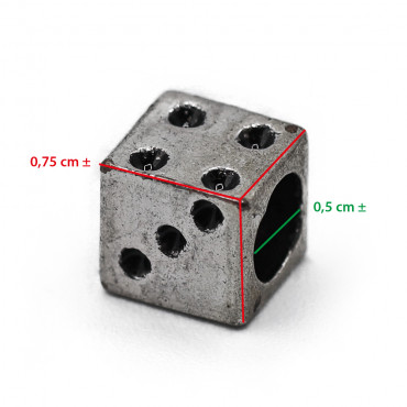 Charms Argento Dado Numeri