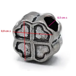 Charm Trèfle Chanceux Argent | Tessiland