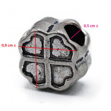 Charms Argento Quadrifoglio Lucky