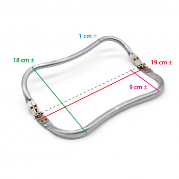 Purse Frame Wave 19x9 cm | Tessiland
