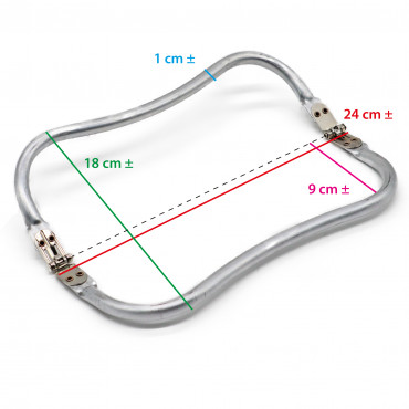 Purse Frame Wave 24x9 cm | Tessiland