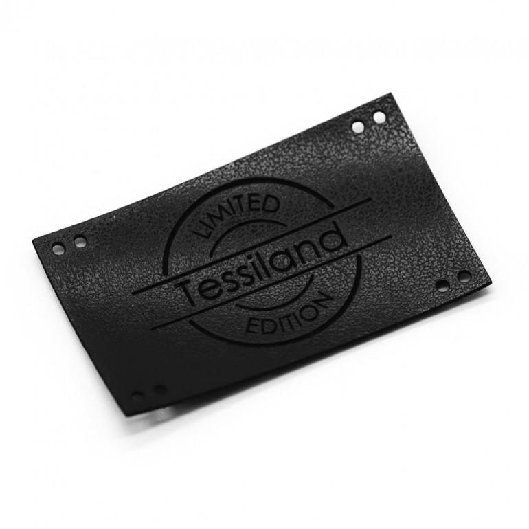 Plaques Personnalisables limited maxy éco-cuir noir