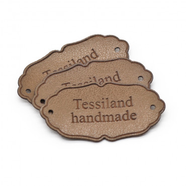 Custom tags Elegant eco leather leather