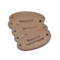 Custom Tags Oval 5 pcs Eco Leather Leather