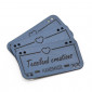 Custom tags Love eco leather avio