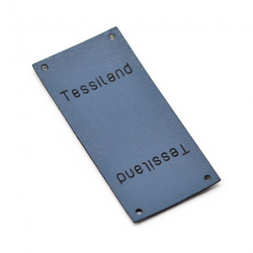 Custom tags Duble eco leather avio