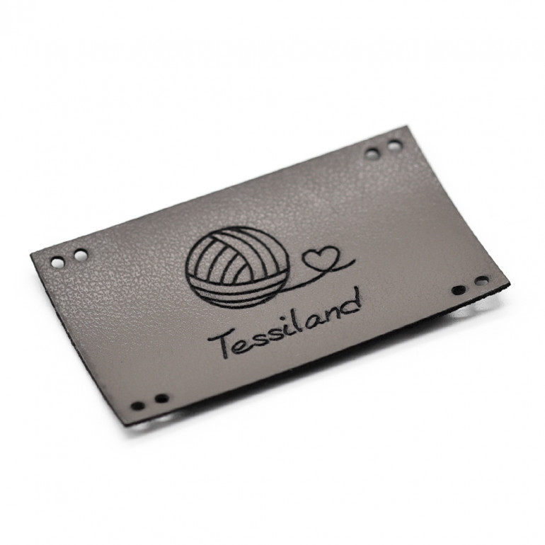 Plaques Personnalisables romantic maxy éco-cuir Tourterelle