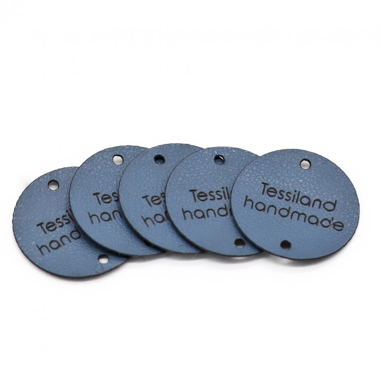 Targhette Personalizzabili Cerchio conf. 5 pz Eco Avio