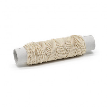 Filo cucirino elastico made in Italy bobina 10mt Panna