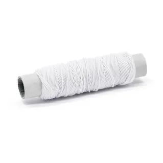 Fil élastique à coudre made in Italy bobine 10mt Blanc
