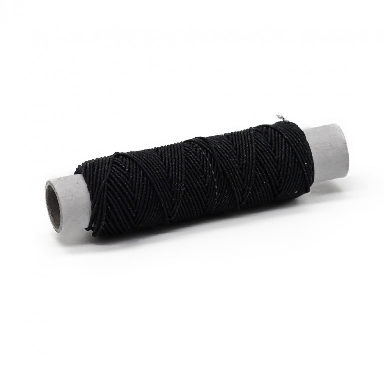 Black Elastic Thread for Durable Sewing | Tessiland