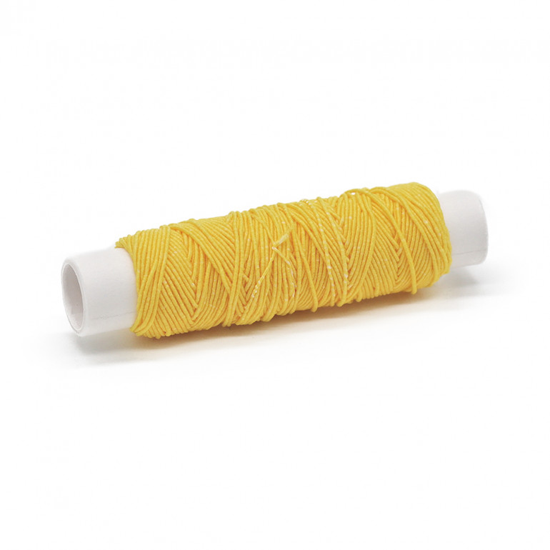 Yellow 2049 Elastic Thread for Durable Sewing | Tessiland