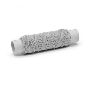 Light Gray 128 Elastic Thread for Durable Sewing | Tessiland