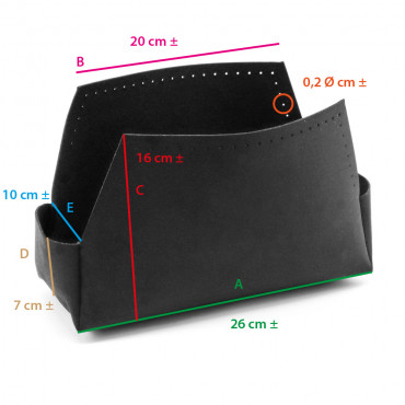 Coque Iota 26 cm pour soutenir sacs et pochettes | Tessiland