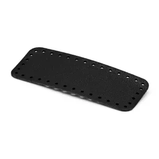 Base para bolso square 19X8 en ecopiel Color Match hecho en Italia Nero