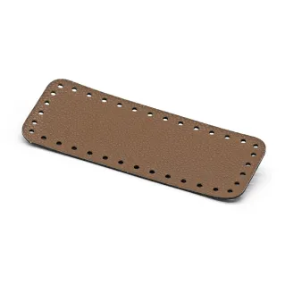 Base para bolso square 19X8 en ecopiel Color Match hecho en Italia Cuoio