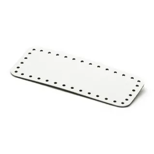 Base para bolso square 19X8 en ecopiel Color Match hecho en Italia Panna