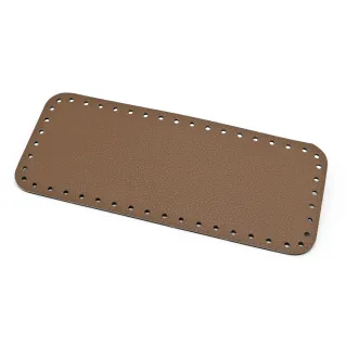 Square Bag Bottom 27X11 in Eco-Leather Color Match Made in Italy Cuoio