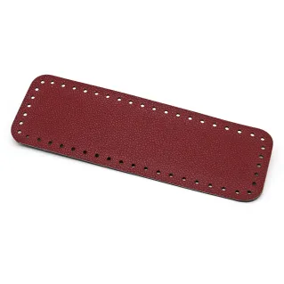 Square Bag Base 30X10 in Eco-Leather Color Match Made in Italy Bordeaux