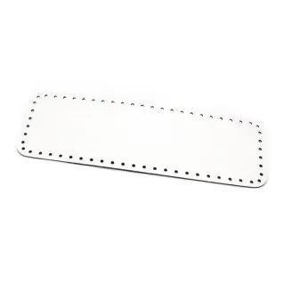 Base para bolso square 36X11 en ecopiel Color Match hecho en Italia Panna