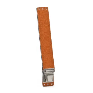 Fermeture à bouton Breva couleur assortie en simili cuir Rame