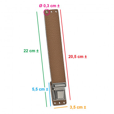 Cierre Breva Cuero en Elegante Cuero Sintético | Tessiland