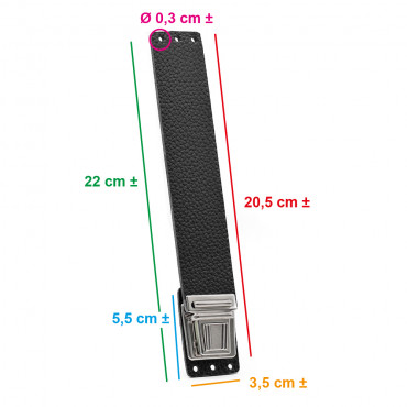 Chiusura Breva Neroin Ecopelle Elegante | Tessiland
