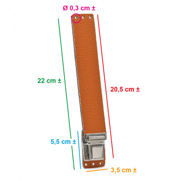 Breva Copper Closure in Elegant Eco-Leather | Tessiland