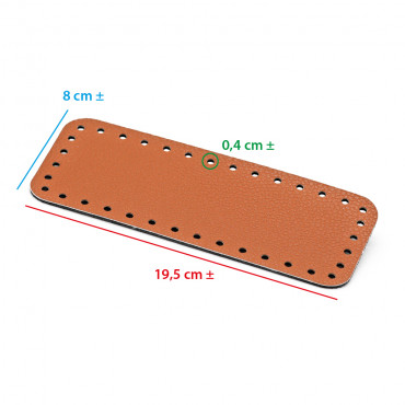 Base Bolso Square Cobre 19x8 Texturizado | Tessiland