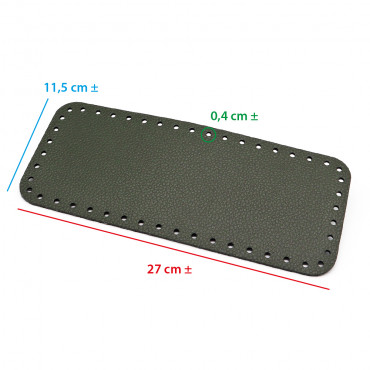 Base Bolso Square Militar 27x11 Texturizado | Tessiland