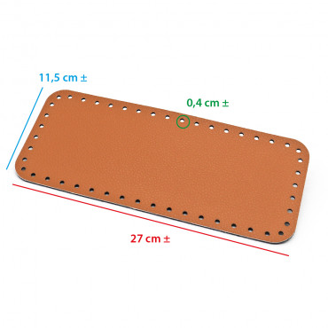 Fond de Sac Carré Cuivre 27x11 Texturé | Tessiland