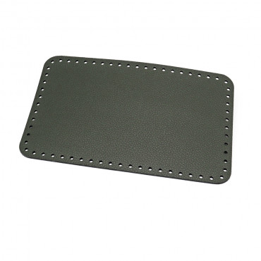 Fondo borsa Square 27x17 in ecopelle Color Match made in Italy Militare