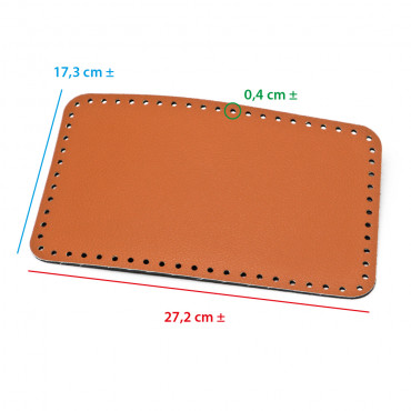 Base Bolso Square Cobre 27x17 Texturizado | Tessiland