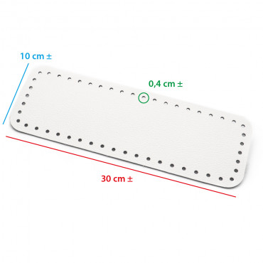 Square Cream Bag Bottom 30x10 Textured | Tessiland