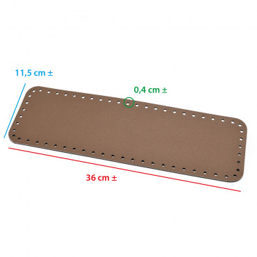 Fondo borsa Square Cuoio 36x11 buccerellato | Tessiland