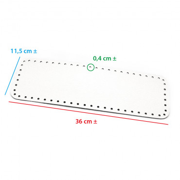 Base Bolso Square Nata 36x11 Texturizado | Tessiland