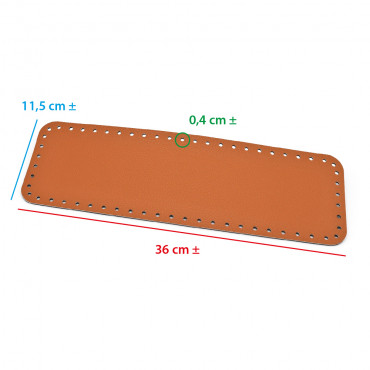 Square Copper Bag Bottom 36x11 Textured | Tessiland