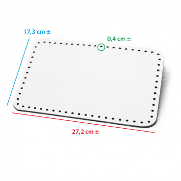 Fondo borsa Square Panna 27x17 buccerellato | Tessiland