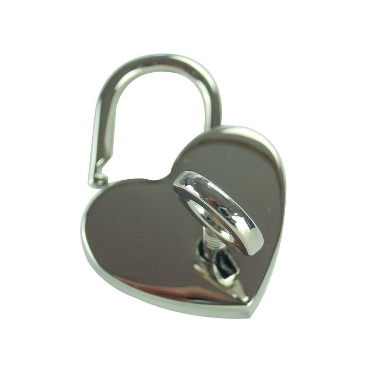 Chiusura lucchetto a cuore Argento