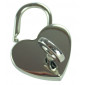 Chiusura lucchetto a cuore Argento