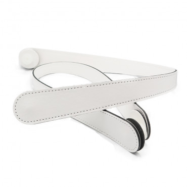 Manici Screw in ecopelle con attacco a vite made in Italy Bianco