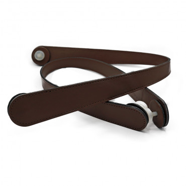 Manici Sahel in ecopelle con attacco a vite made in Italy Marrone