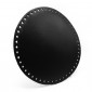 Round bag bottom 23 cm for crochet bags in Black eco-leather | Tessiland