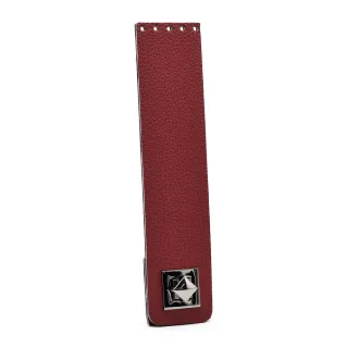 Fermeture Libeccio color match en similicuir avec girello pyramidal Bordeaux