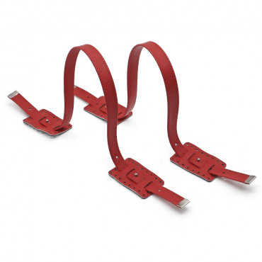 Manici Sahel Color Match in ecopelle per borse made in Italy Rosso