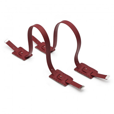 Manici Sahel Color Match in ecopelle per borse made in Italy Bordeaux
