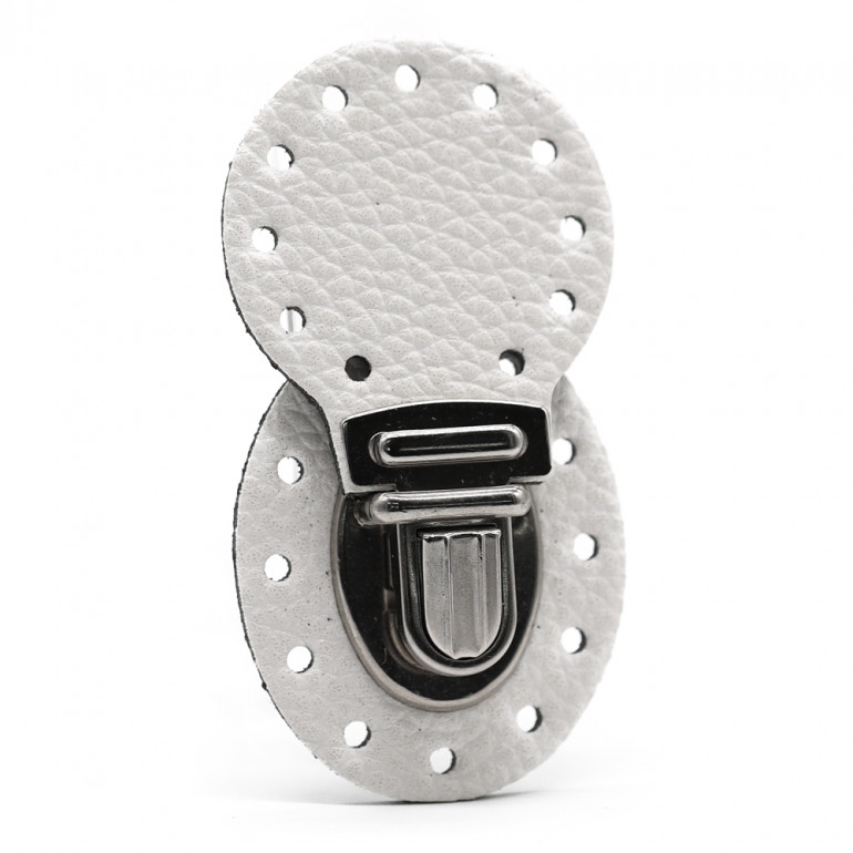 Ponente Cream Closure in Faux Leather for Crochet | Tessiland