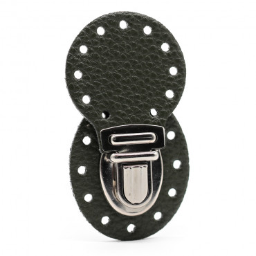 Ponente Military Closure in Faux Leather for Crochet | Tessiland