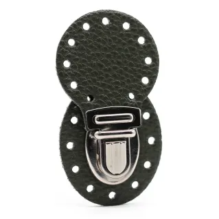 Fermeture Ponente color match en simili cuir avec bouton à rabat Militaire