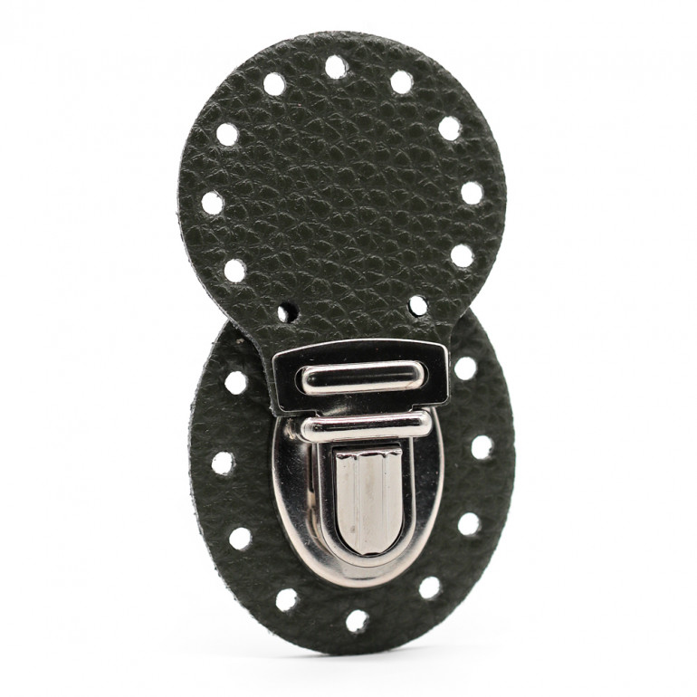 Cierre Ponente Militar en Cuero Sintético para Crochet | Tessiland